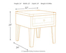 Chazney - Rectangular End Table