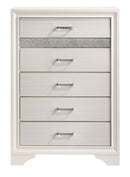 Miranda Modern Five-Drawer Chest With Hidden Jewelry Tray
