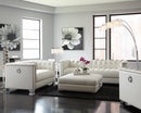 Chaviano Contemporary White Sofa