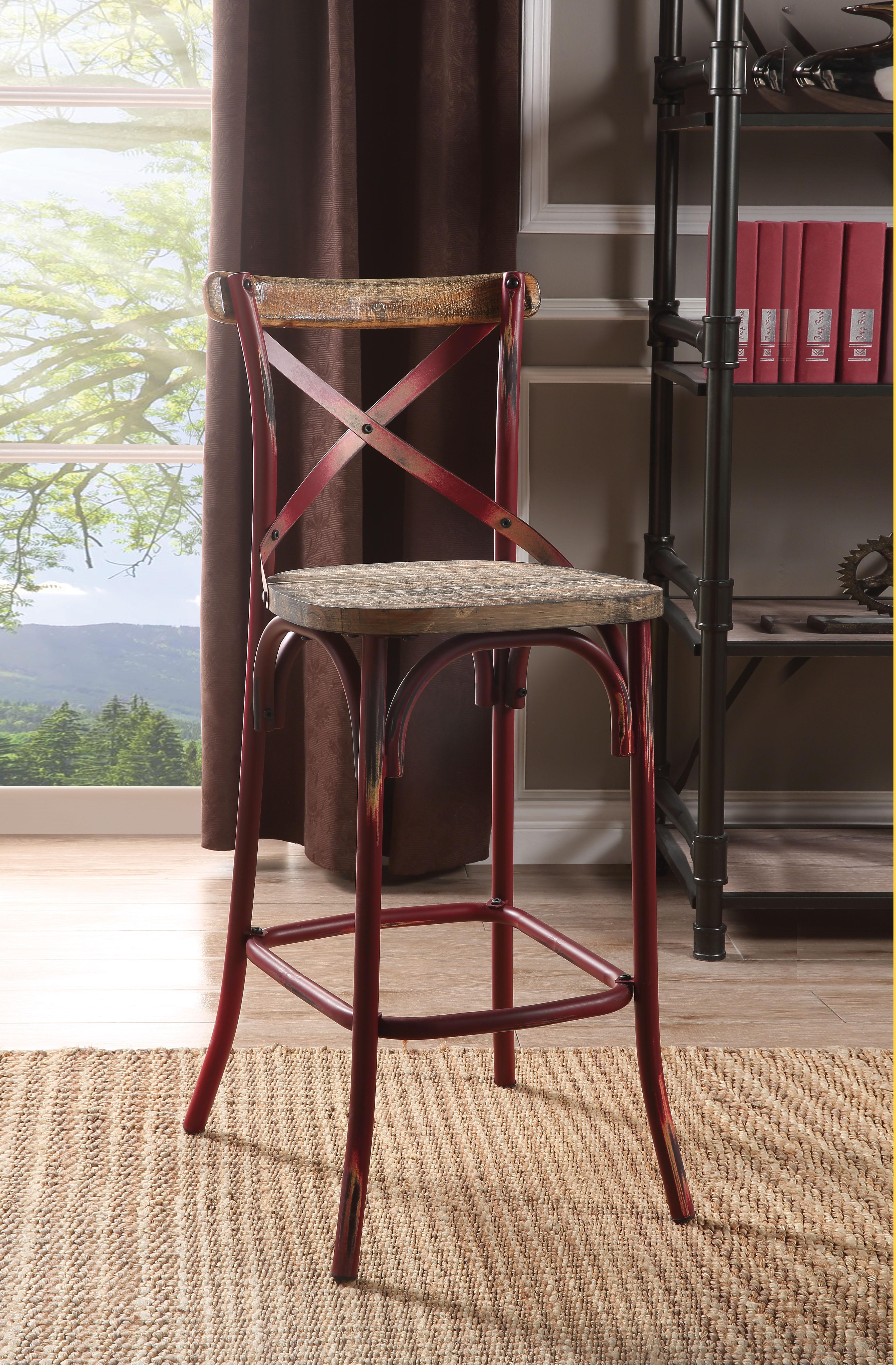 Acme zaire antique bar clearance chair