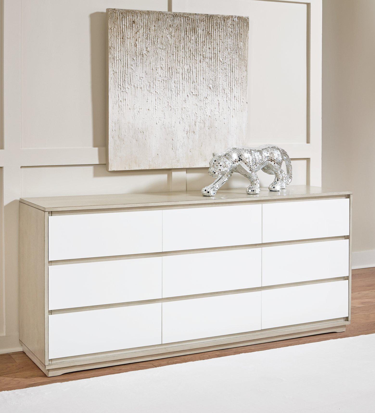 modern white dresser with mirror Wendora Dresser