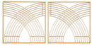 Dalkins Gold Finish Wall Decor (Set of 2) image