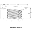 Stanton Contemporary Black Rectangular Dining Table image