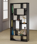 Transitional Black Oak Bookcase image