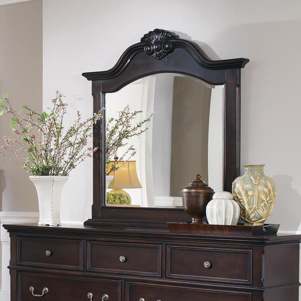 black dresser mirror Cambridge Arched Dresser Mirror