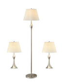 Transitional Nickel Lamp image