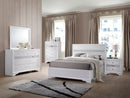 Naima White Twin Bed