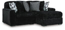 Midnight-Madness Sectional with Chaise