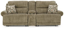 Lubec 3-Piece Reclining Loveseat with Console