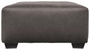 Aberton - Gray - Oversized Accent Ottoman