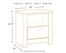 Bellaby - One Drawer Night Stand