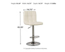 Bellatier - Tall Uph Swivel Barstool(2/cn)