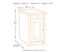 Bolanburg - Chair Side End Table - Door