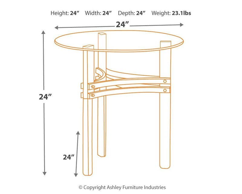 Braddoni - Round End Table