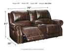 Buncrana - Pwr Rec Loveseat/con/adj Hdrst