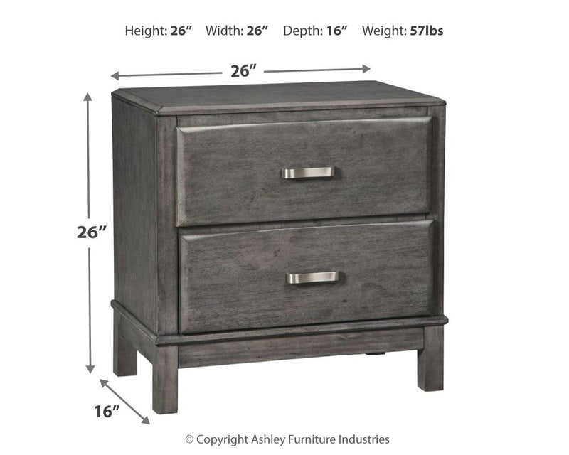 Caitbrook - Two Drawer Night Stand