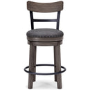 Caitbrook - Uph Swivel Barstool (1/cn)