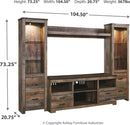 Trinell - 4 Pc. - Entertainment Center - 63" Tv Stand