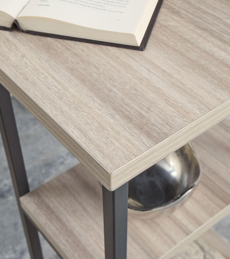 Waylowe - Home Office Desk - Double-shelf Pedestal