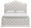 Arlendyne Antique White California King Upholstered Bed