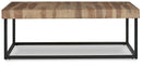 Bellwick Natural/Black Coffee Table