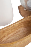 Colleigh White/Brown Accessory Set (Set of 5)