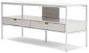 Deznee White 60" TV Stand