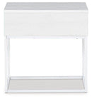 Deznee White End Table