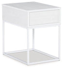 Deznee White End Table