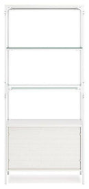 Deznee White Large Bookcase