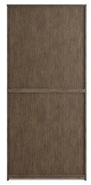 Janismore Weathered Gray Large Bookcase