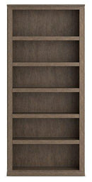 Janismore Weathered Gray Large Bookcase