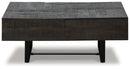 Kevmart Grayish Brown/Black Coffee Table