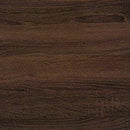 Soho Warm Brown/Gunmetal Home Office Desk with Shelf