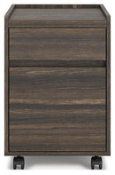Zendex Dark Brown File Cabinet