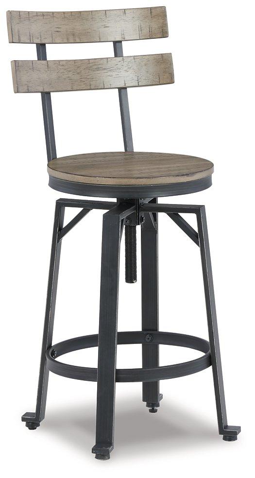 Lesterton Light Brown/Black Counter Height Bar Stool