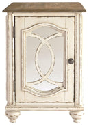 Realyn - Chair Side End Table - Insert Mirror