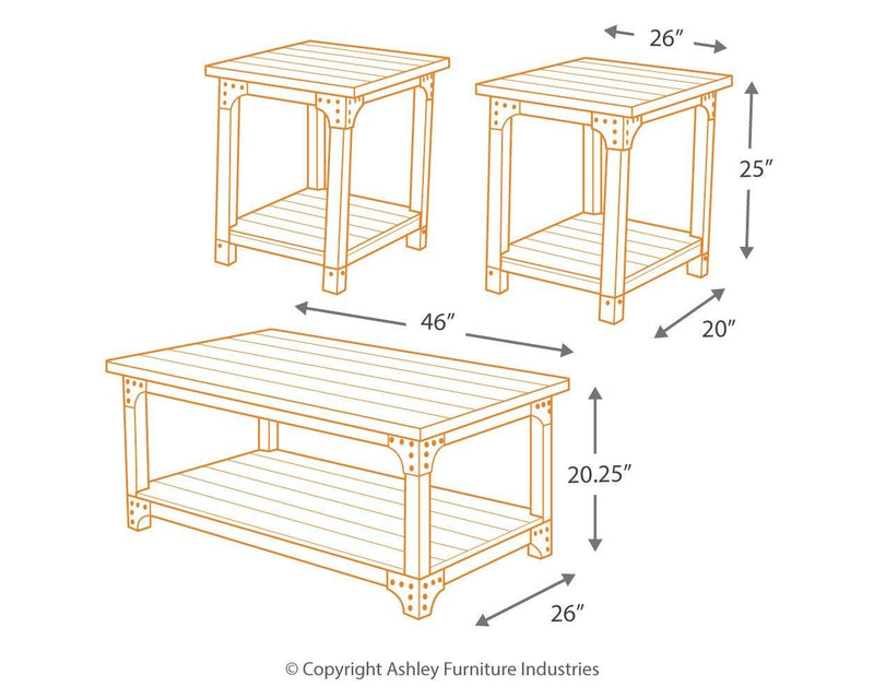 Murphy - Occasional Table Set (3/cn)