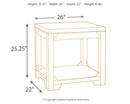 Rogness - Rectangular End Table