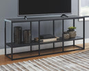 Yarlow - Extra Large Tv Stand - Goldtone Metal Base