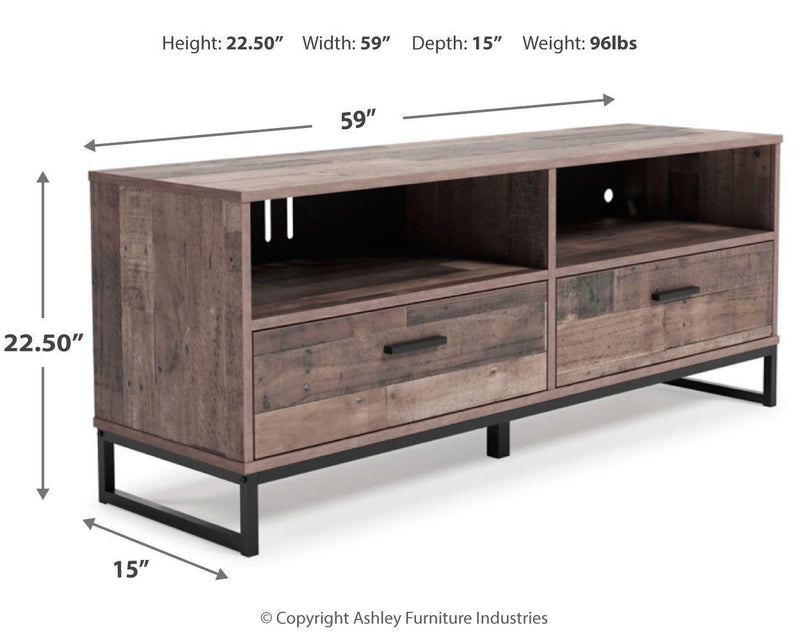 Neilsville - 59" Tv Stand - Vinyl-wrapped