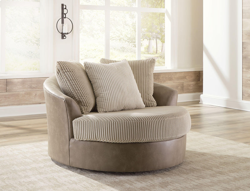 Keskin - Oversized Swivel Accent Chair