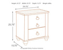Willowton - Two Drawer Night Stand