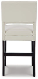 Leektree Ivory/Brown Counter Height Bar Stool (Set of 2)