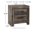 Wynnlow - Two Drawer Night Stand