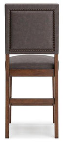 Benmara Grayish Brown/Brown Counter Height Bar Stool