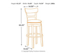 Pinnadel - Tall Uph Swivel Barstool(1/cn)