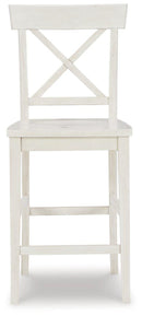 Stuven White Counter Height Bar Stool (Set of 2)