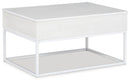 Deznee White Lift Top Coffee Table