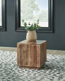 Randale Distressed Brown Accent Table